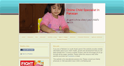 Desktop Screenshot of childspecialistpakistan.com